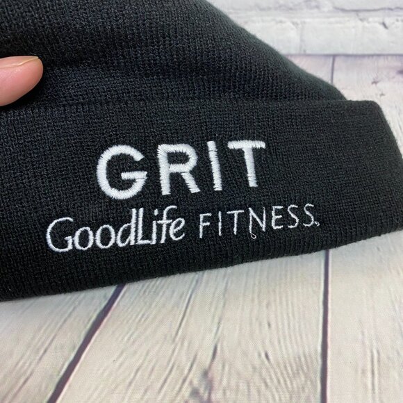 Goodlife Fitness GRIT Beanie Cap Knit Toque Embroidered Activewear Gym Training - Picture 5 of 7